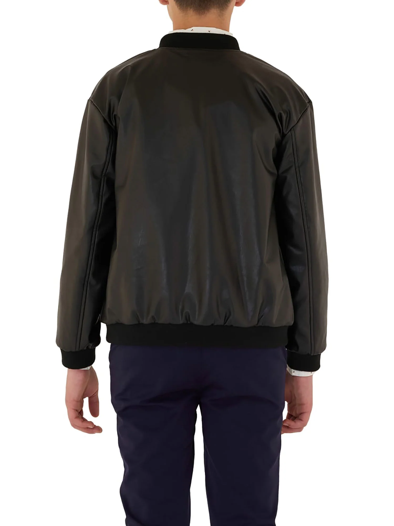 Bomber ecopelle bambino nero - Image 4