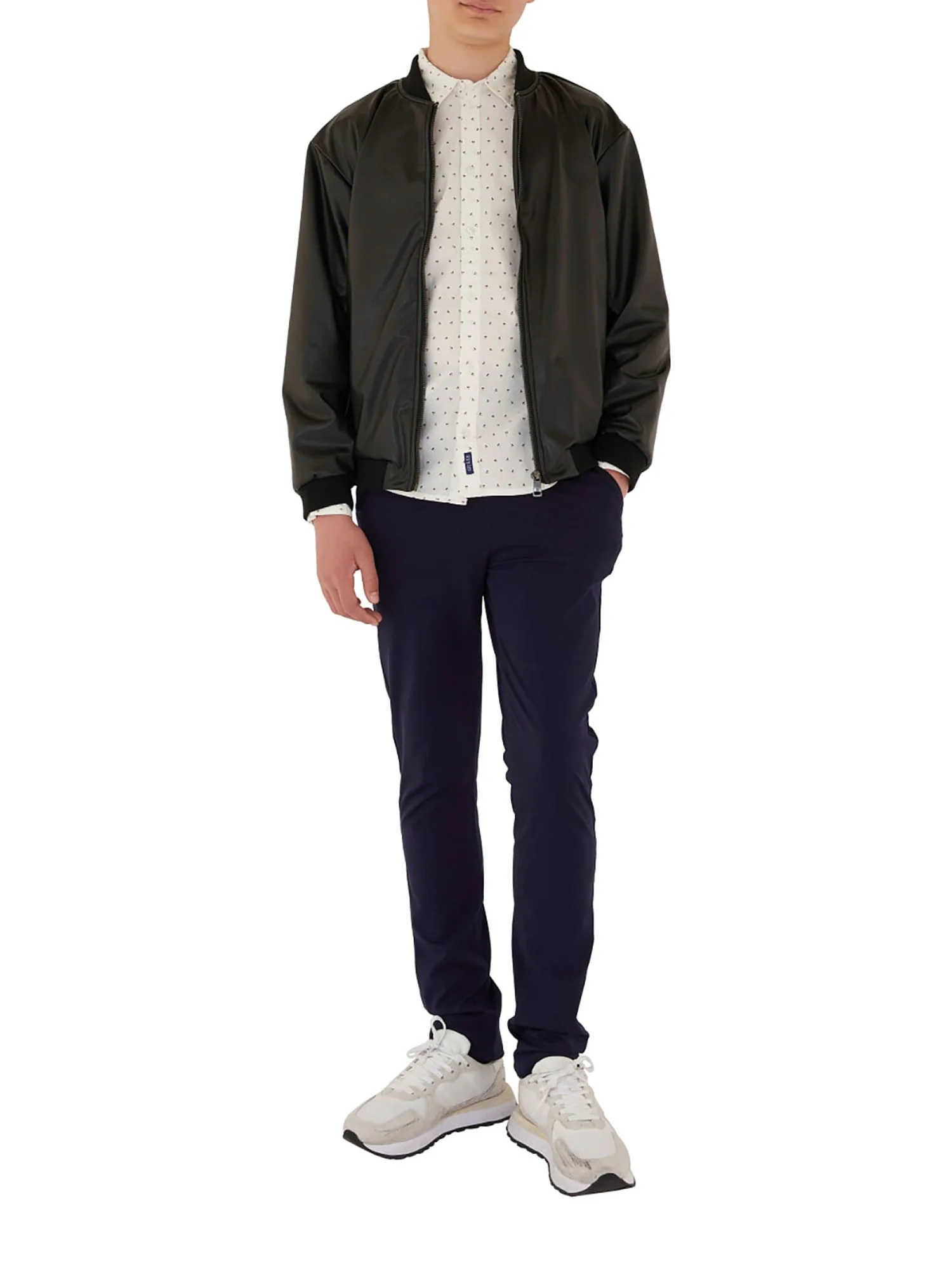 Bomber ecopelle bambino nero - Image 5