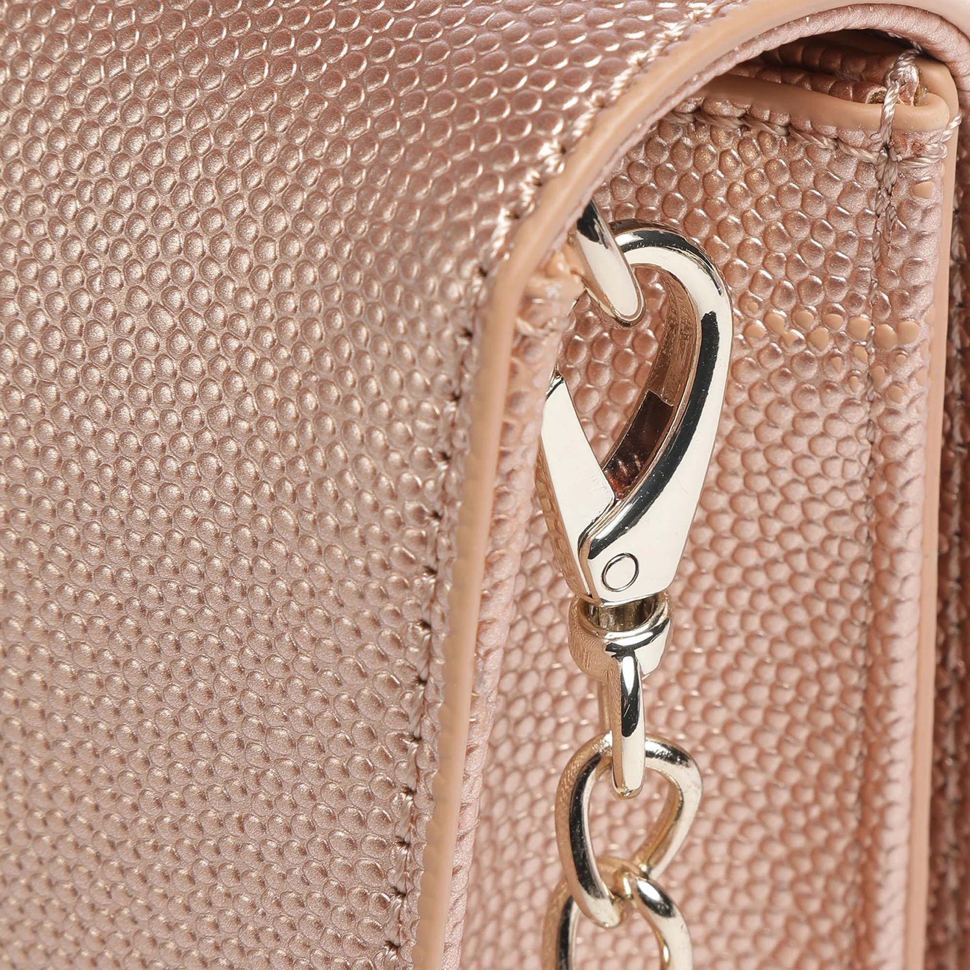 Borsa a pochette Divina oro rosa - Image 4