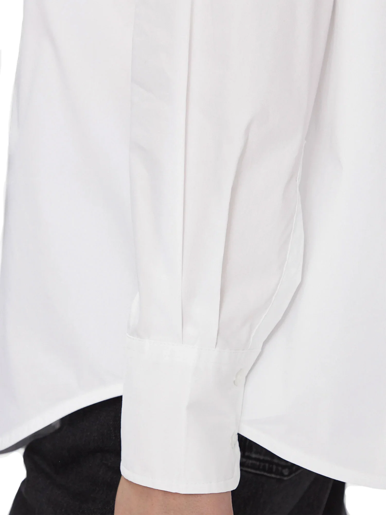 Camicia maniche lunghe oversize bianca - Image 4