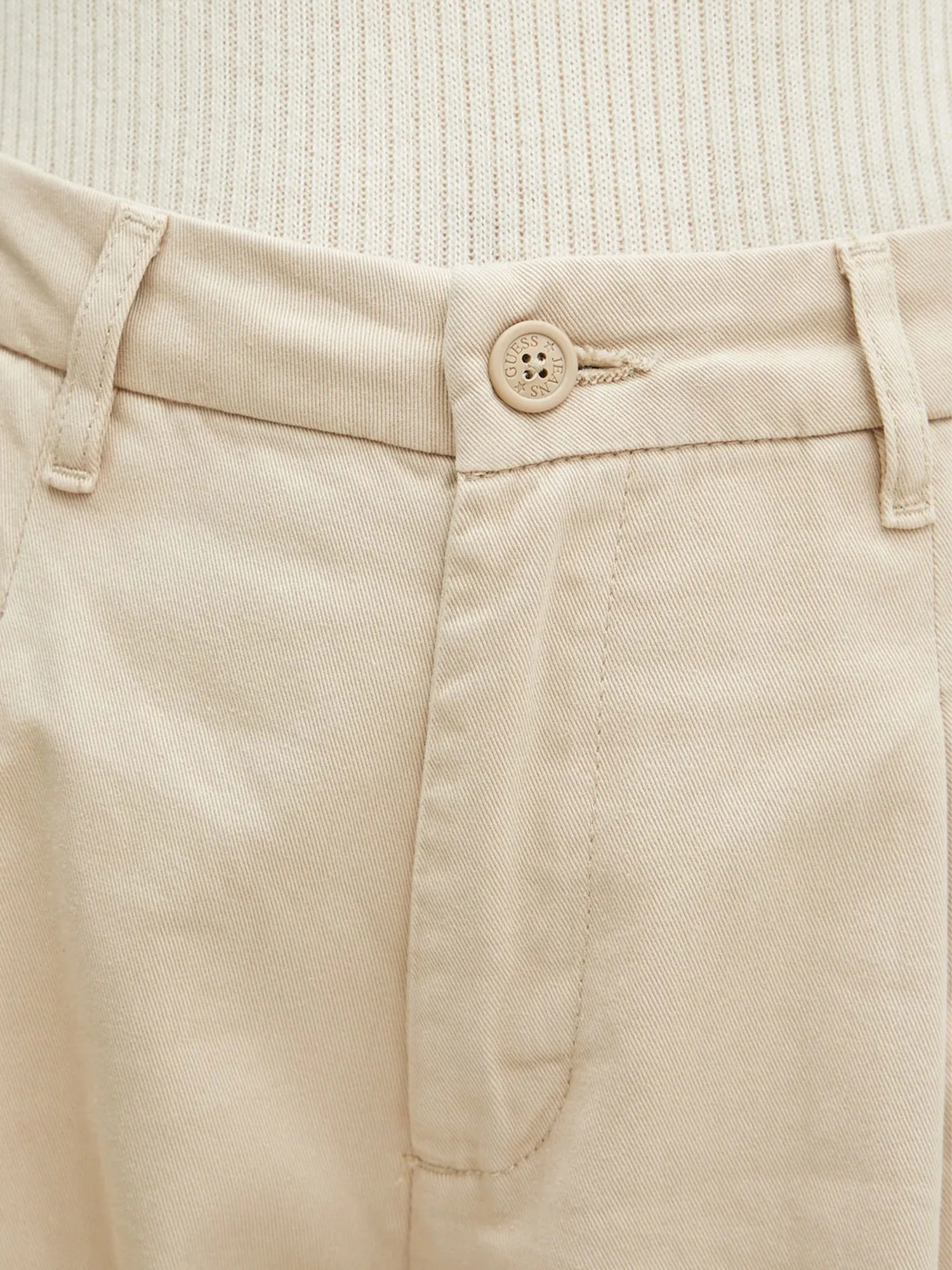 Pantalone chino Guess in twill beige - Image 3