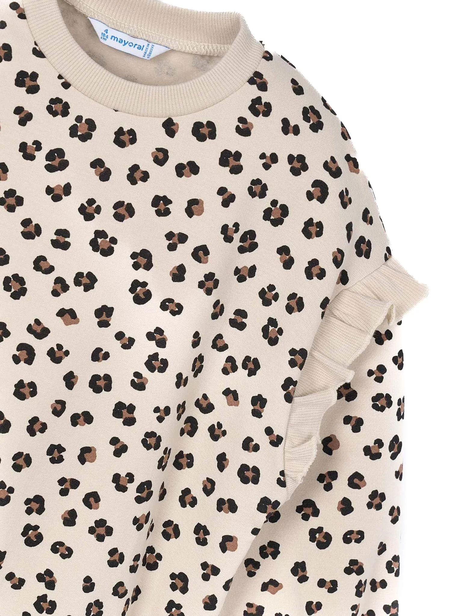 Felpa manica lunga manche volant sabbia - Image 3