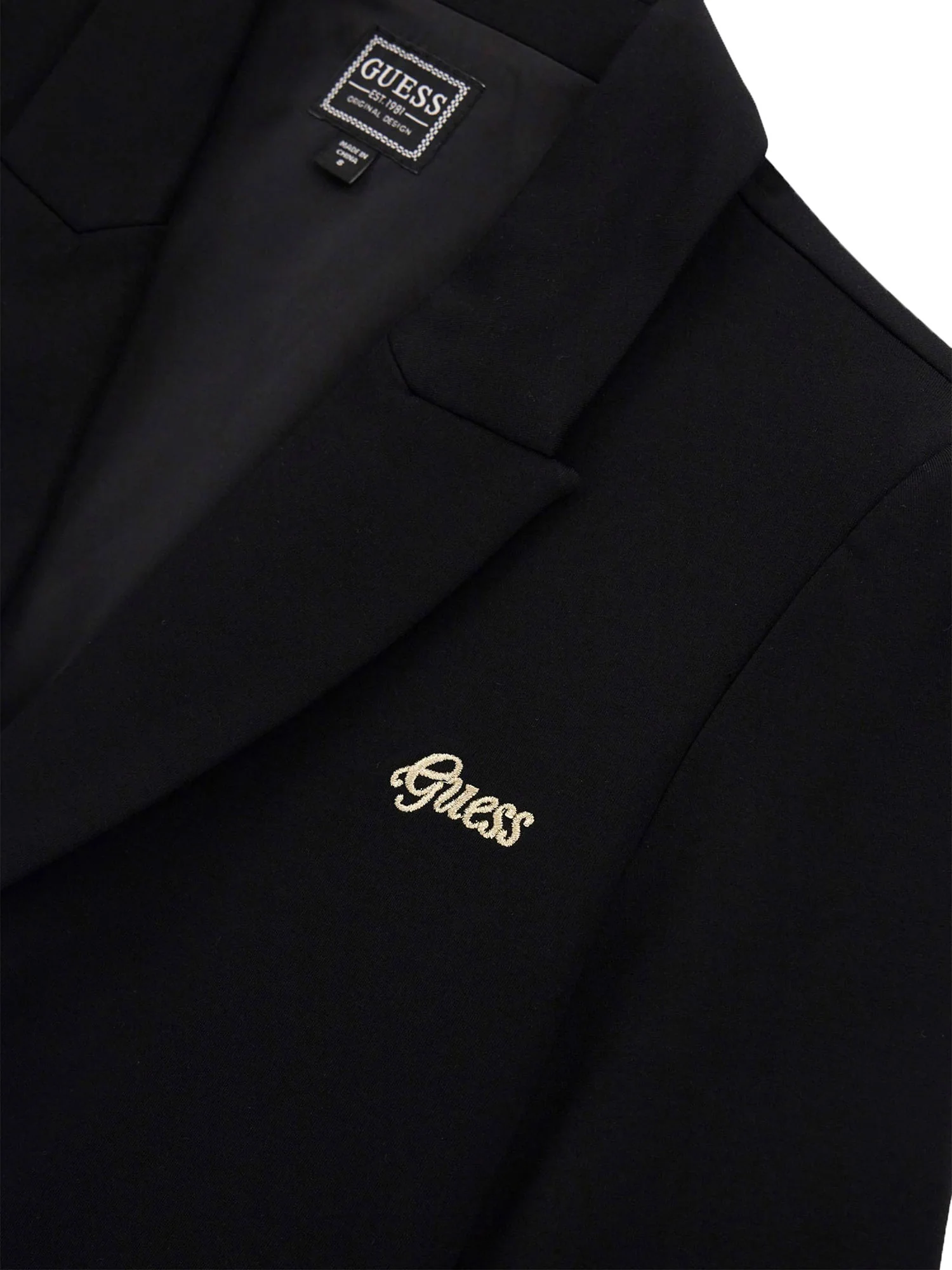 Giacca oversize punto milano bambina nero - Image 3