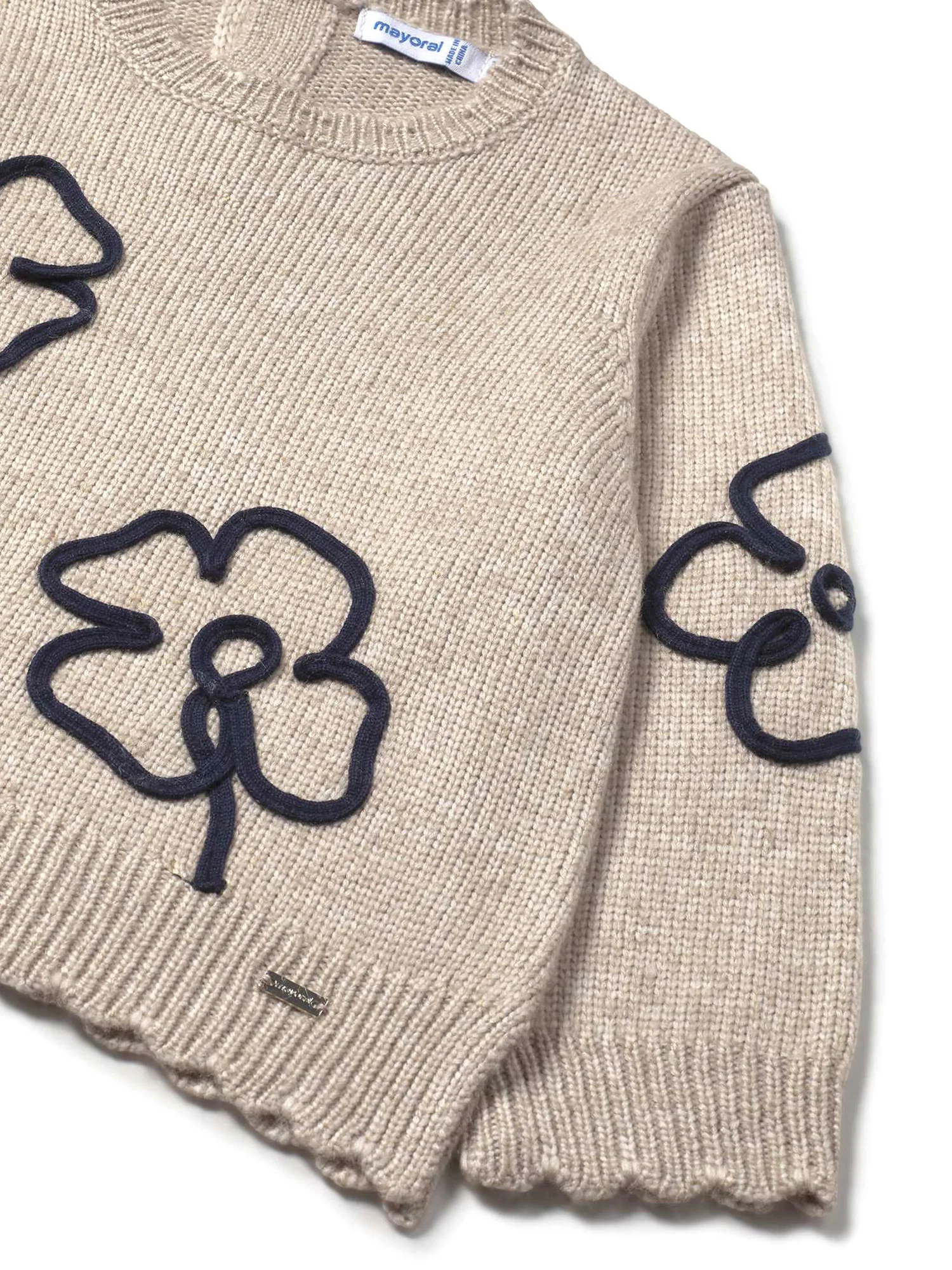 Girocollo quadrifoglio sabbia - Image 3