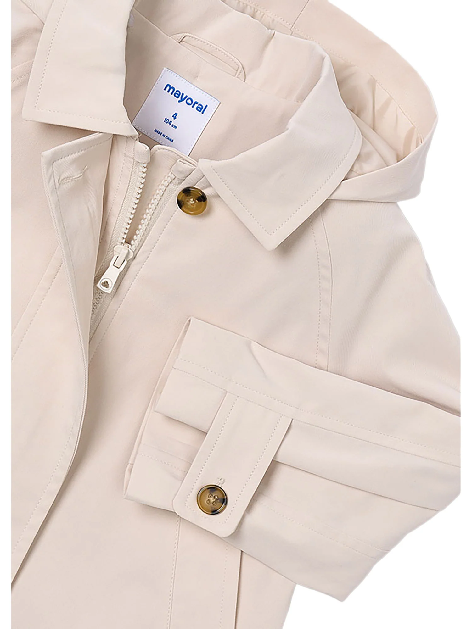 Giubbino Mayoral Bambina con cappuccio panna - Image 3