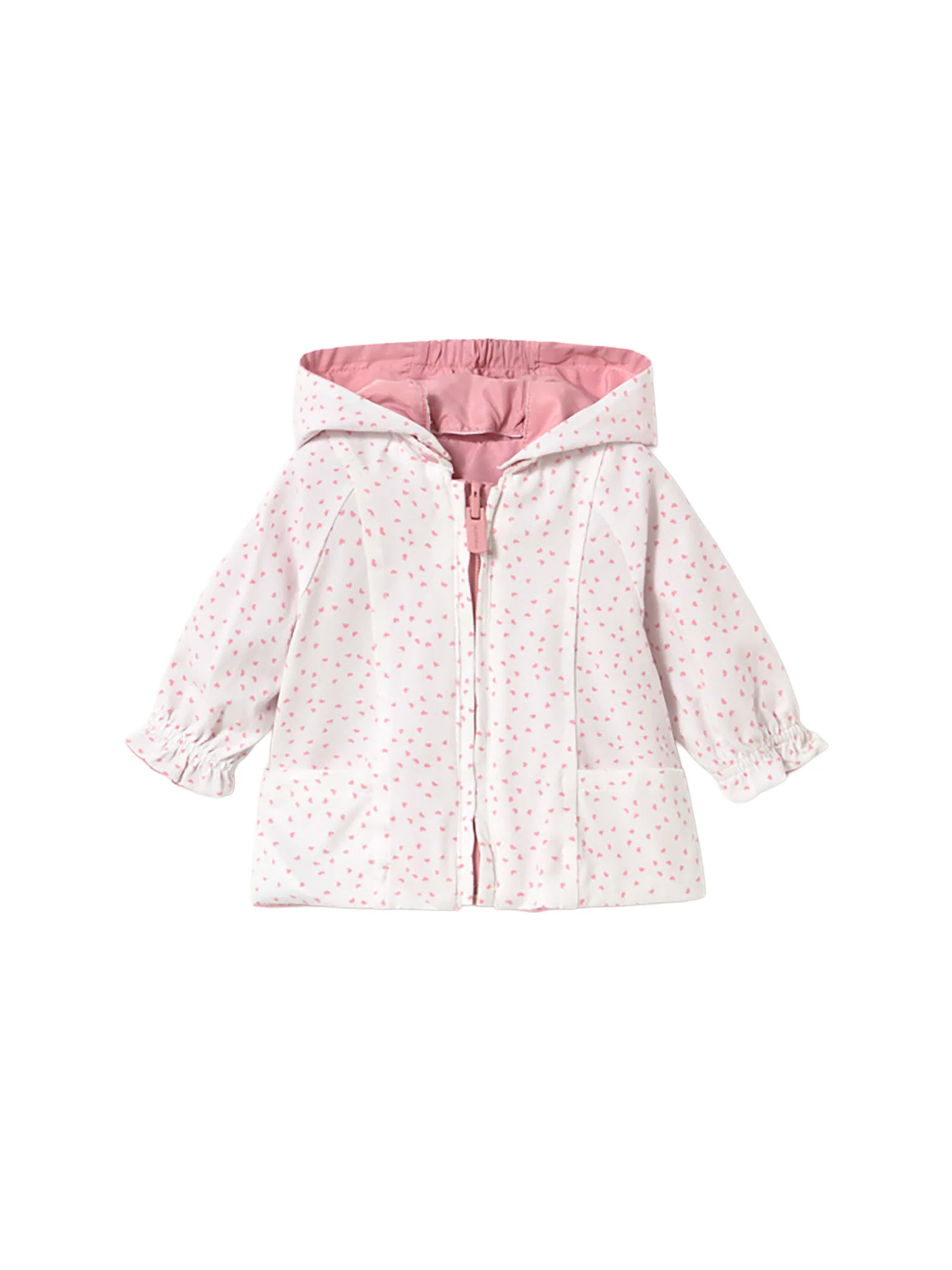 Giubbino Mayoral neonata con zip e cappuccio reversibile rosa - Image 3