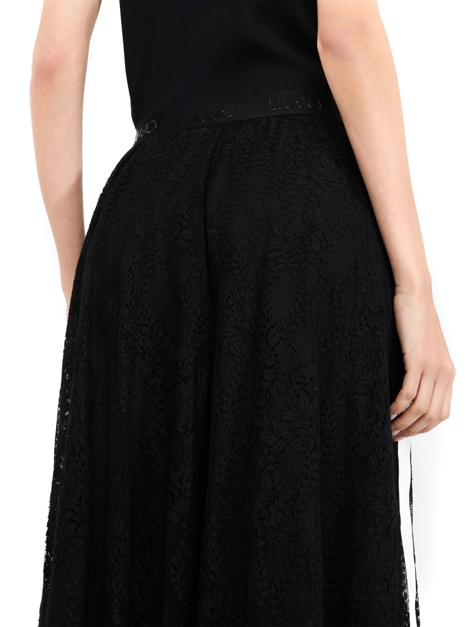 Gonna LiuJo lunga in pizzo nero - Image 4