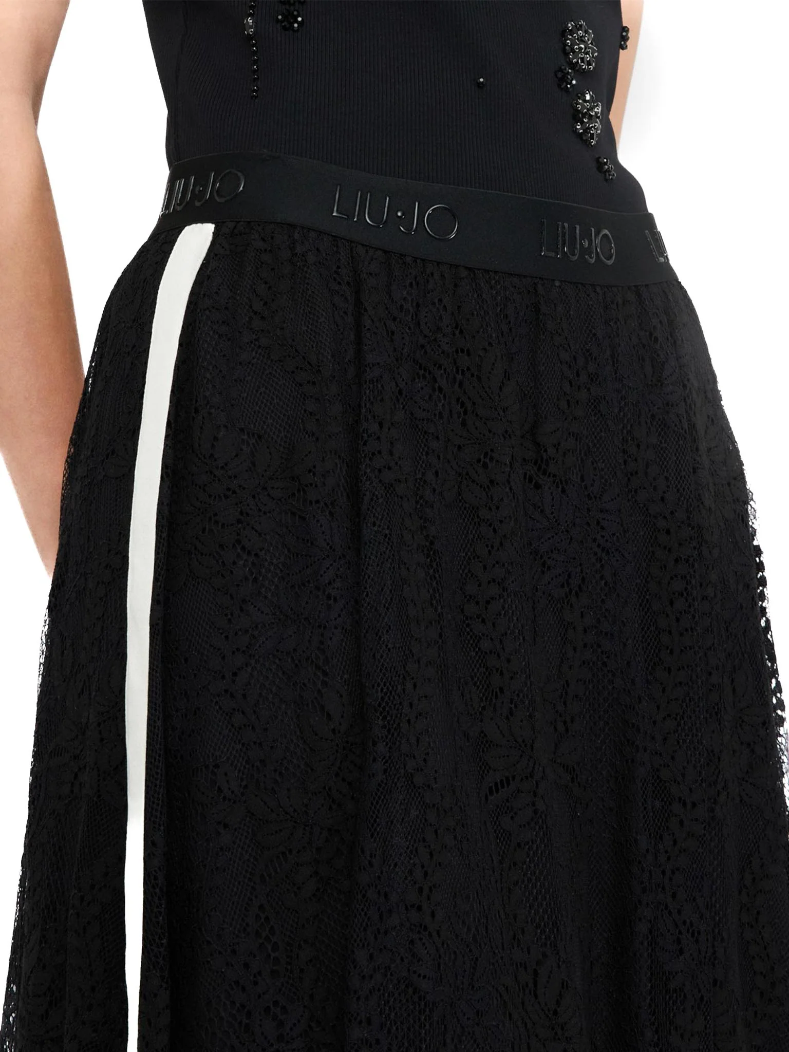 Gonna LiuJo lunga in pizzo nero - Image 5