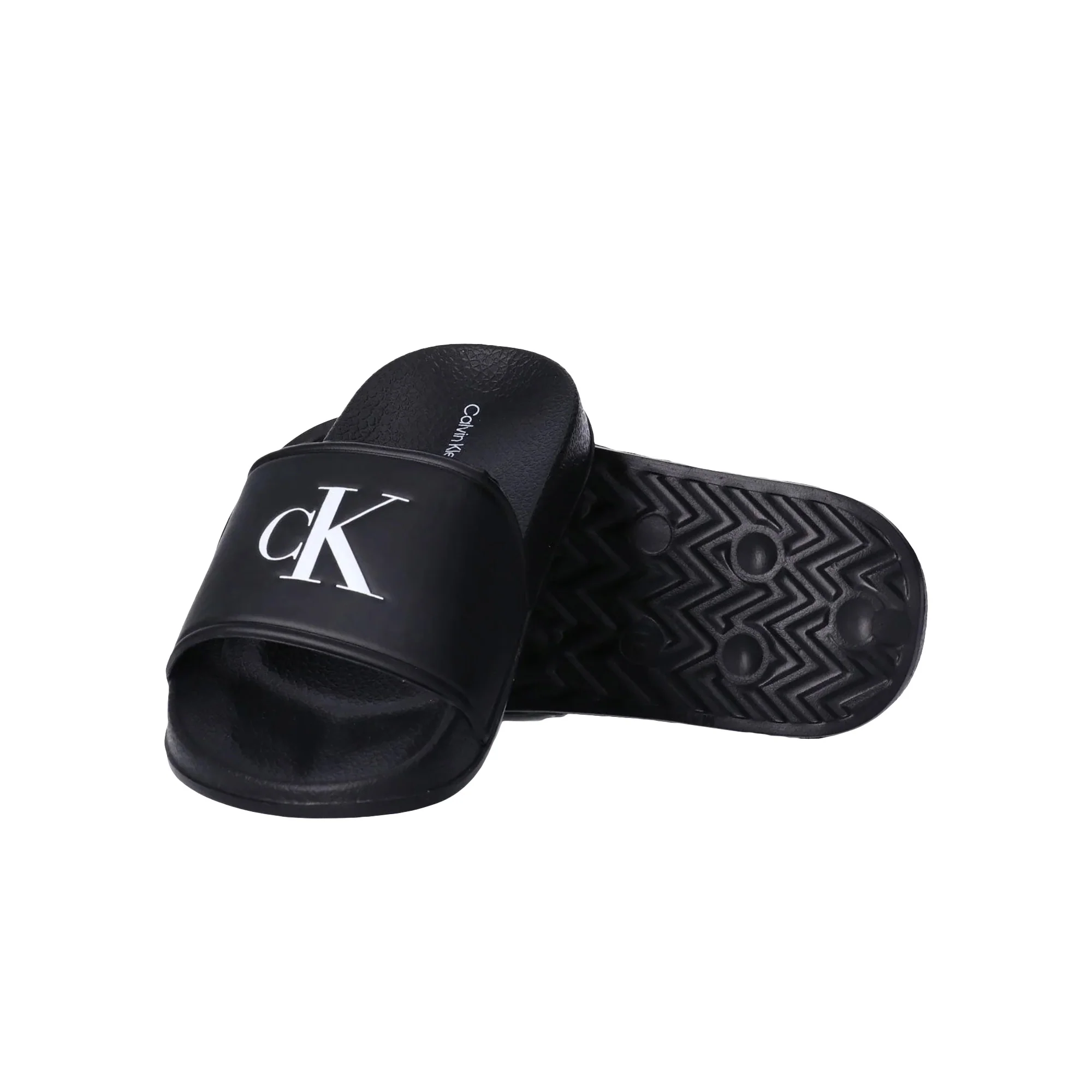 Ciabatte con maxi logo nero - Image 3