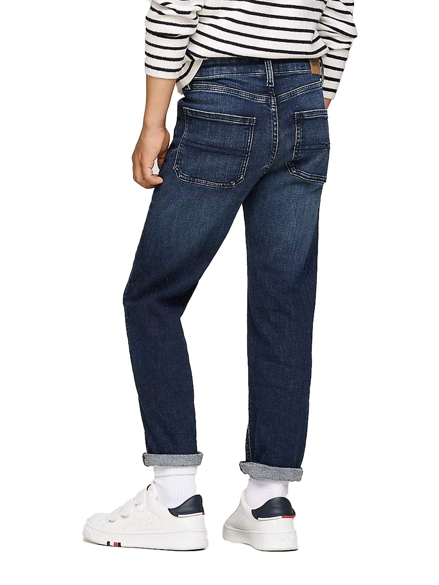 Jeans kids straight fit stile skater denim scuro - Image 3
