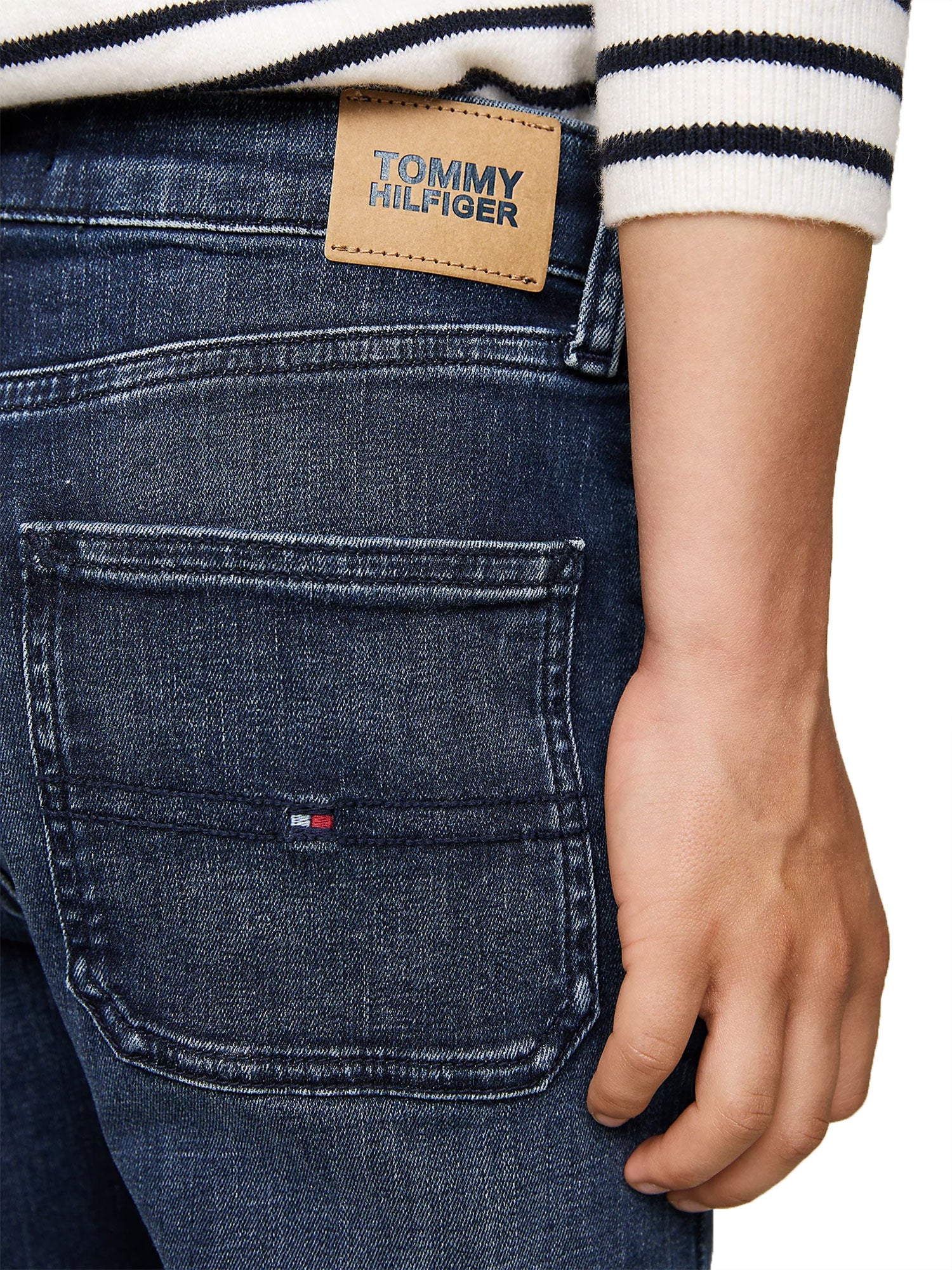 Jeans kids straight fit stile skater denim scuro - Image 4