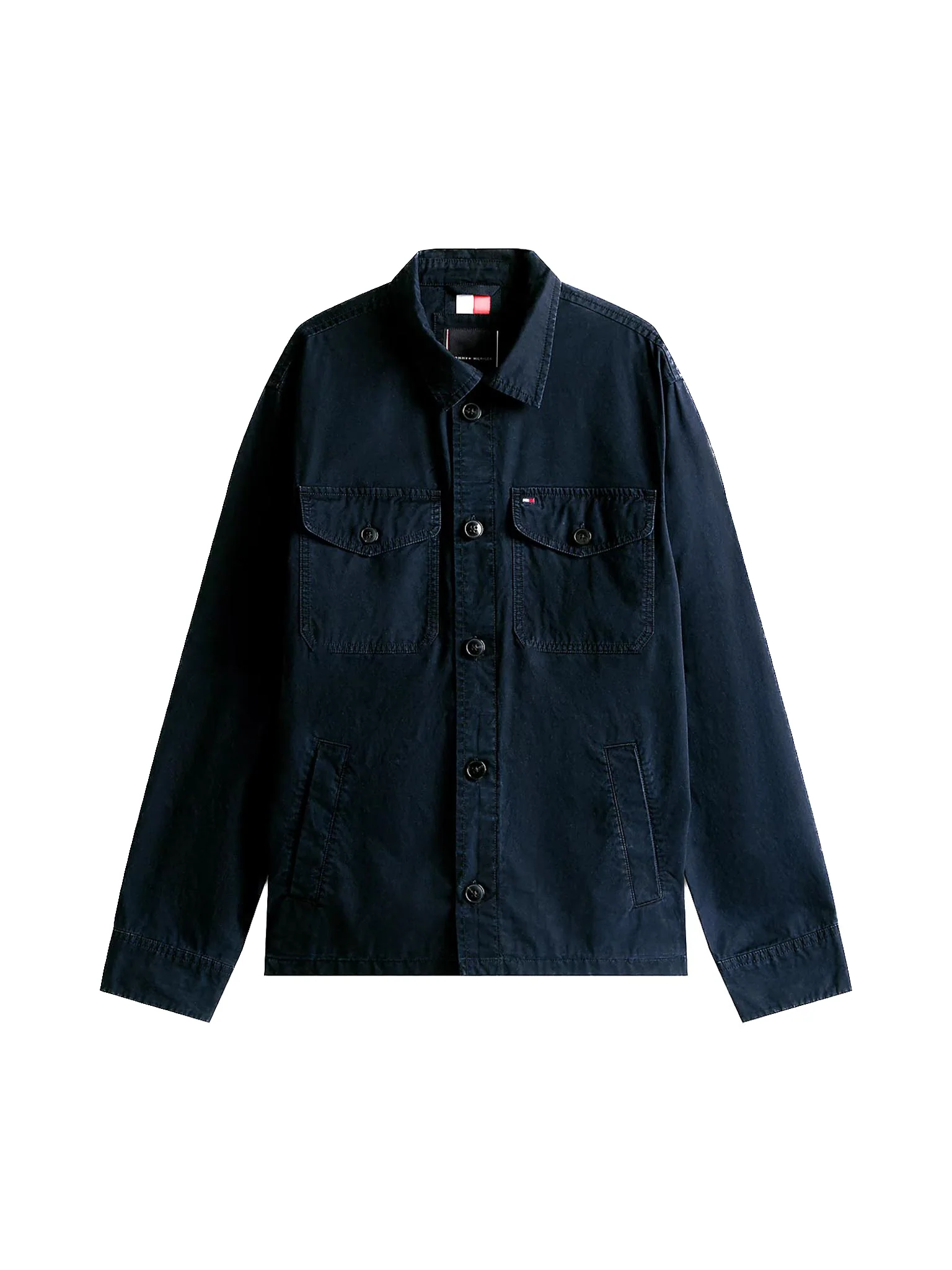 Overshirt Tommy Hilfiger in cotone blu navy - Image 4