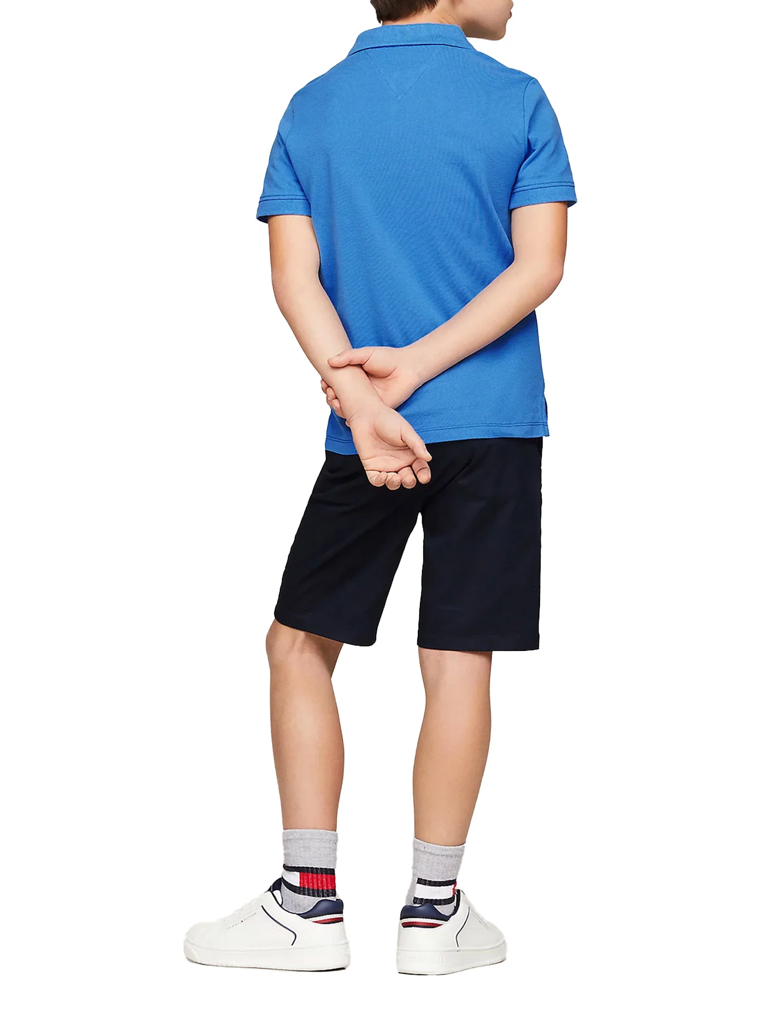 Polo maniche corte flag piquet azzurro - Image 3