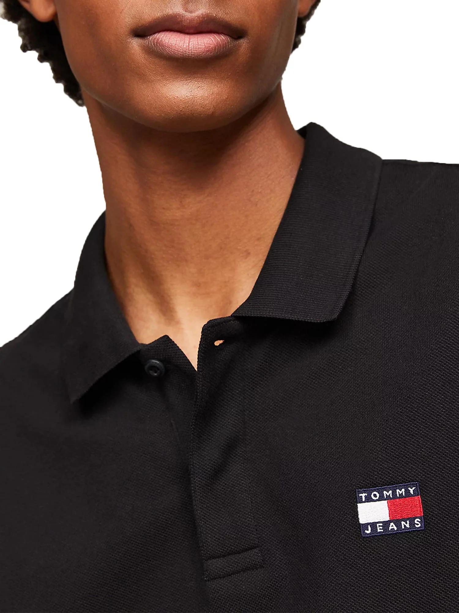Polo TJM Badge Regular Fit nero - Image 3