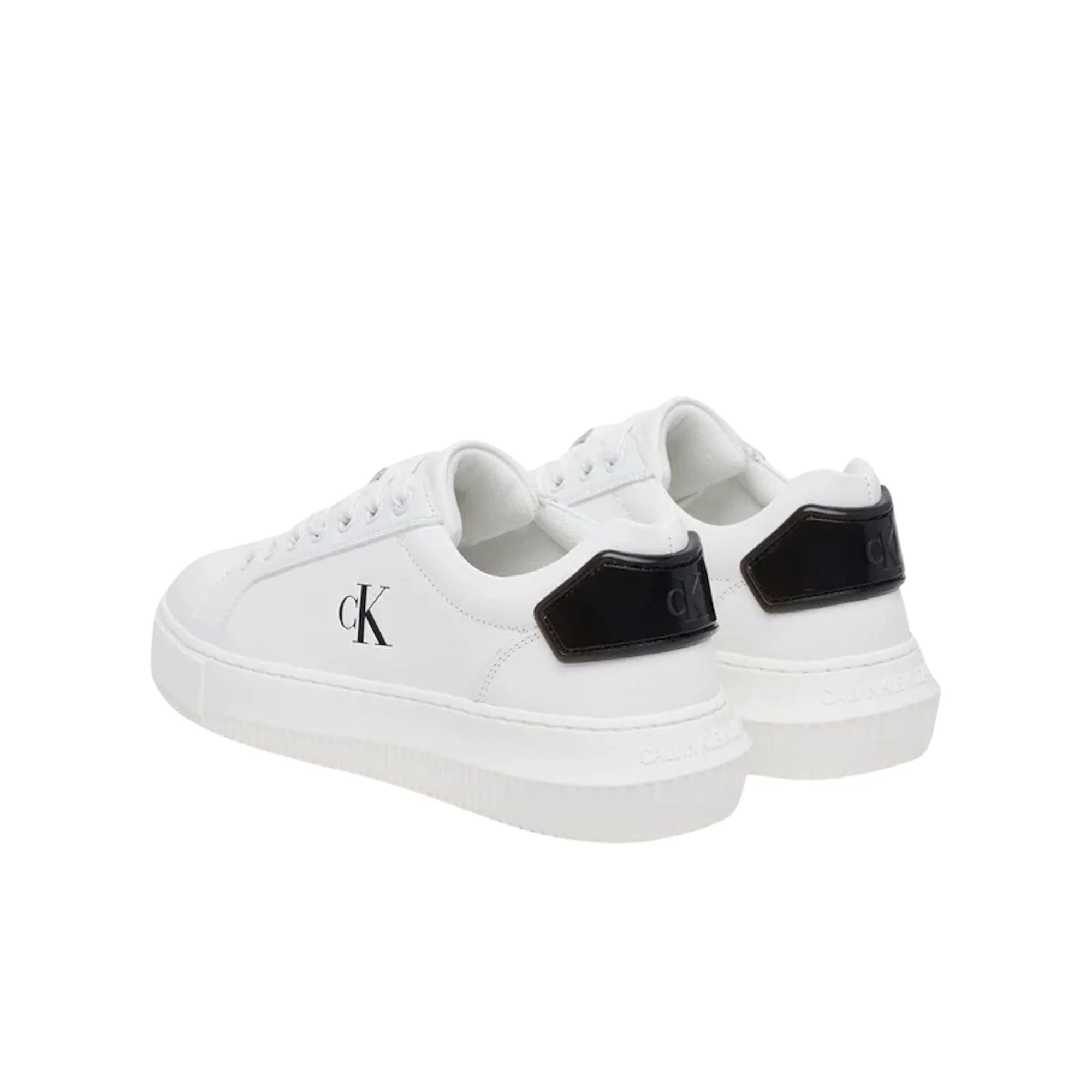 Sneakers chunky cupsole patch bianco/nero - Image 3