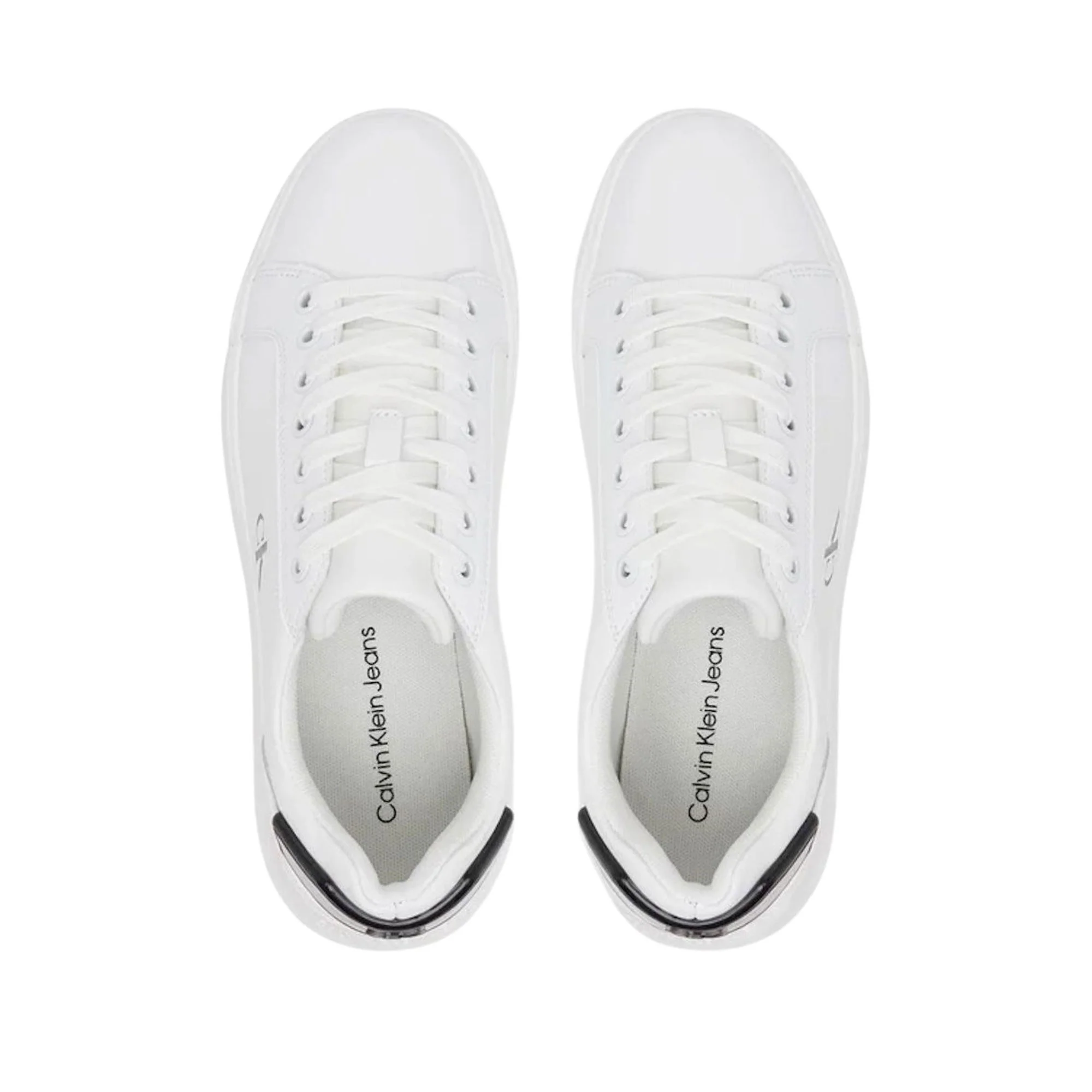 Sneakers chunky cupsole patch bianco/nero - Image 4