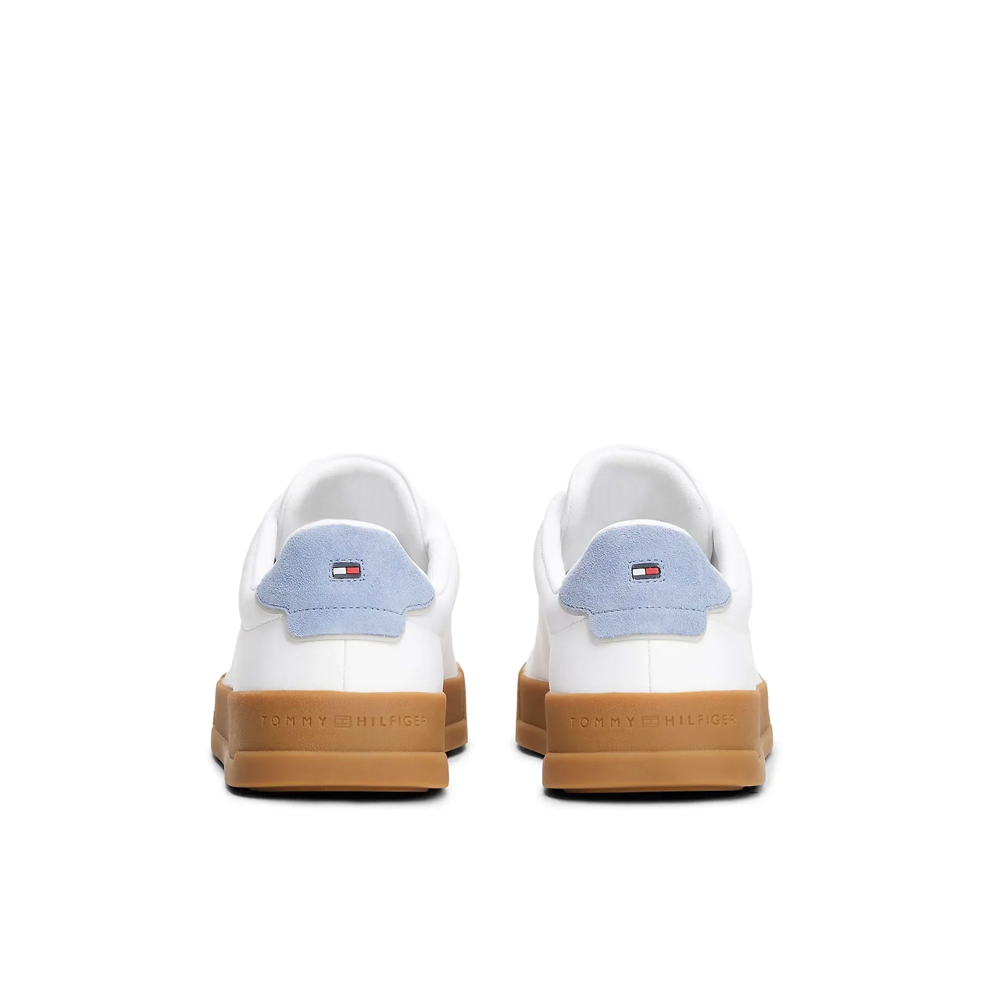 Sneakers con inserto a contrasto bianco/azzurro - Image 4