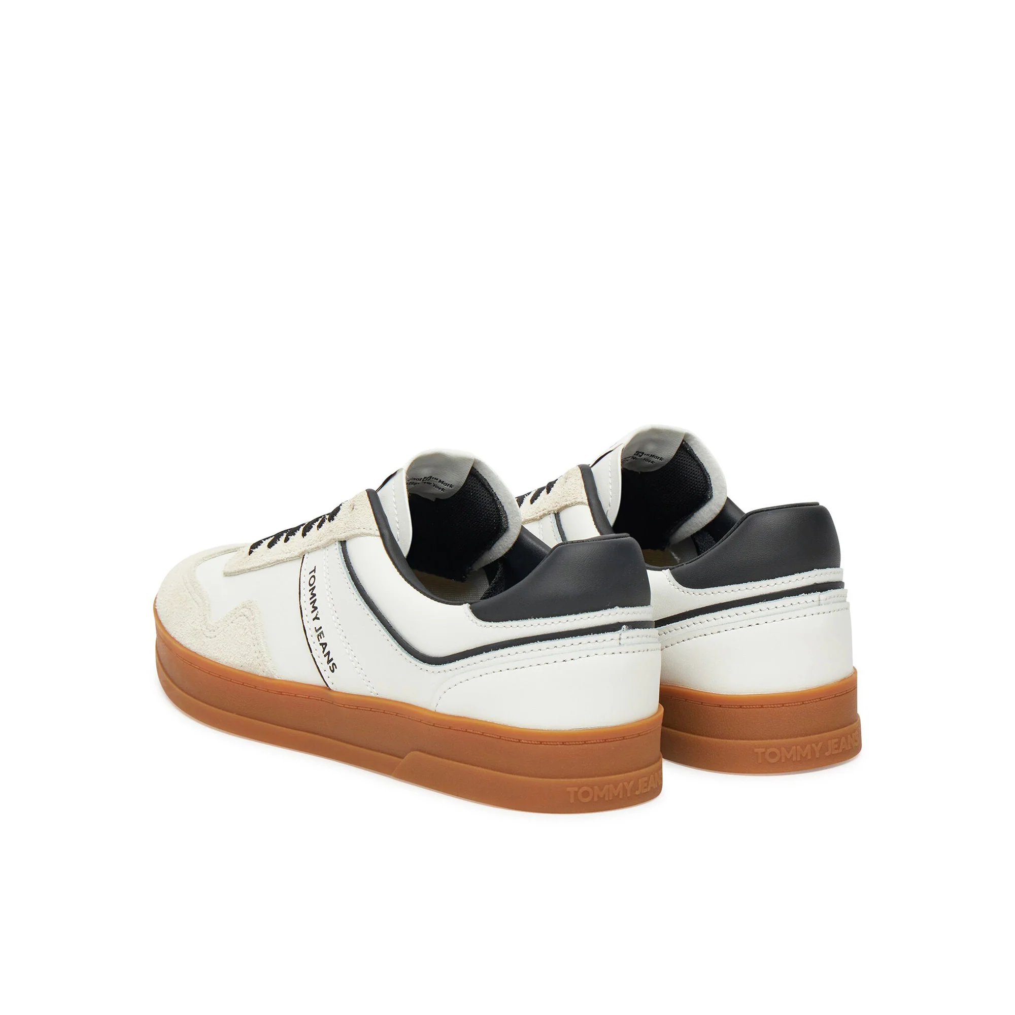 Sneaker con inserti a contrasto ecru/bianco - Image 3