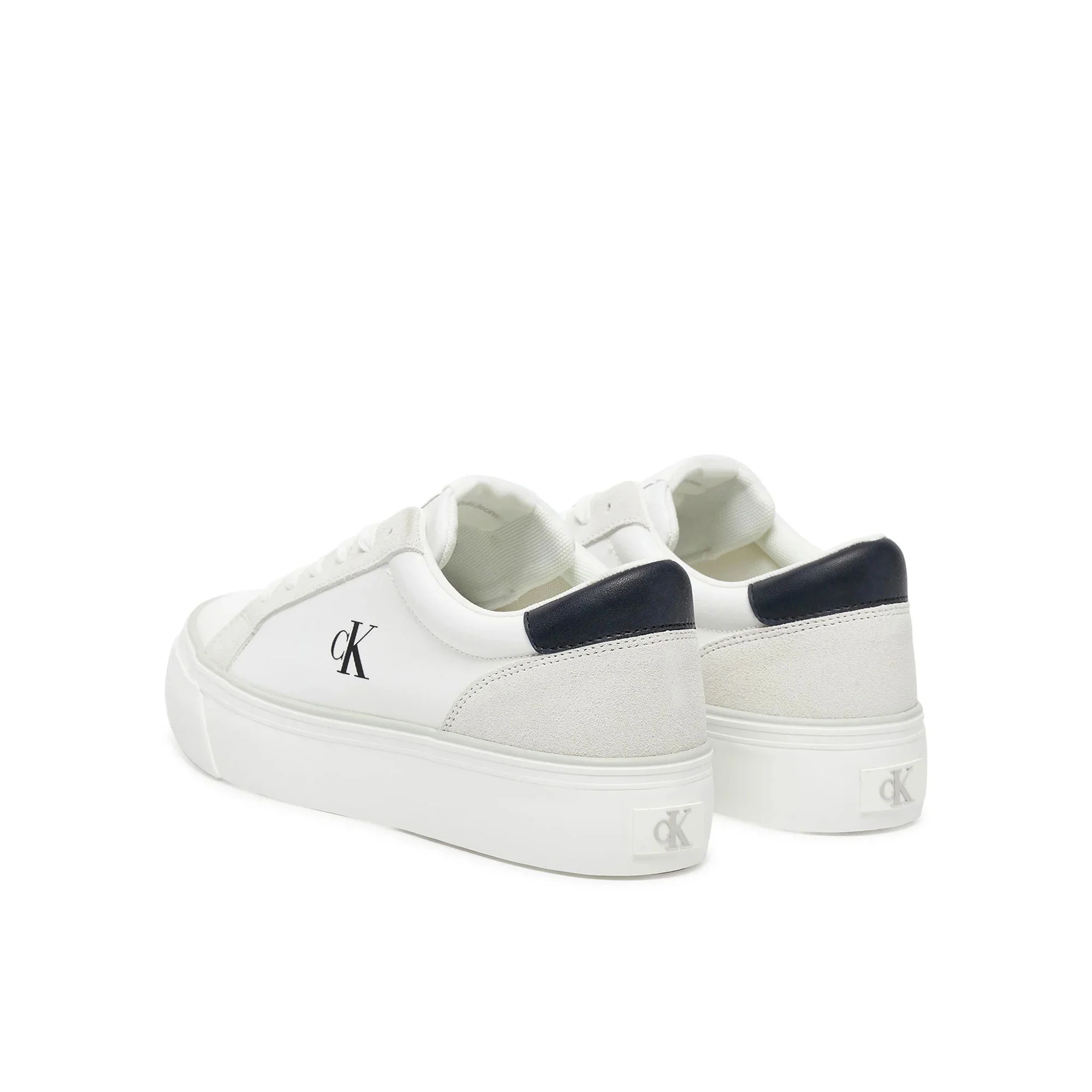 Sneakers vulc flatform nylon mix bianco/nero - Image 12
