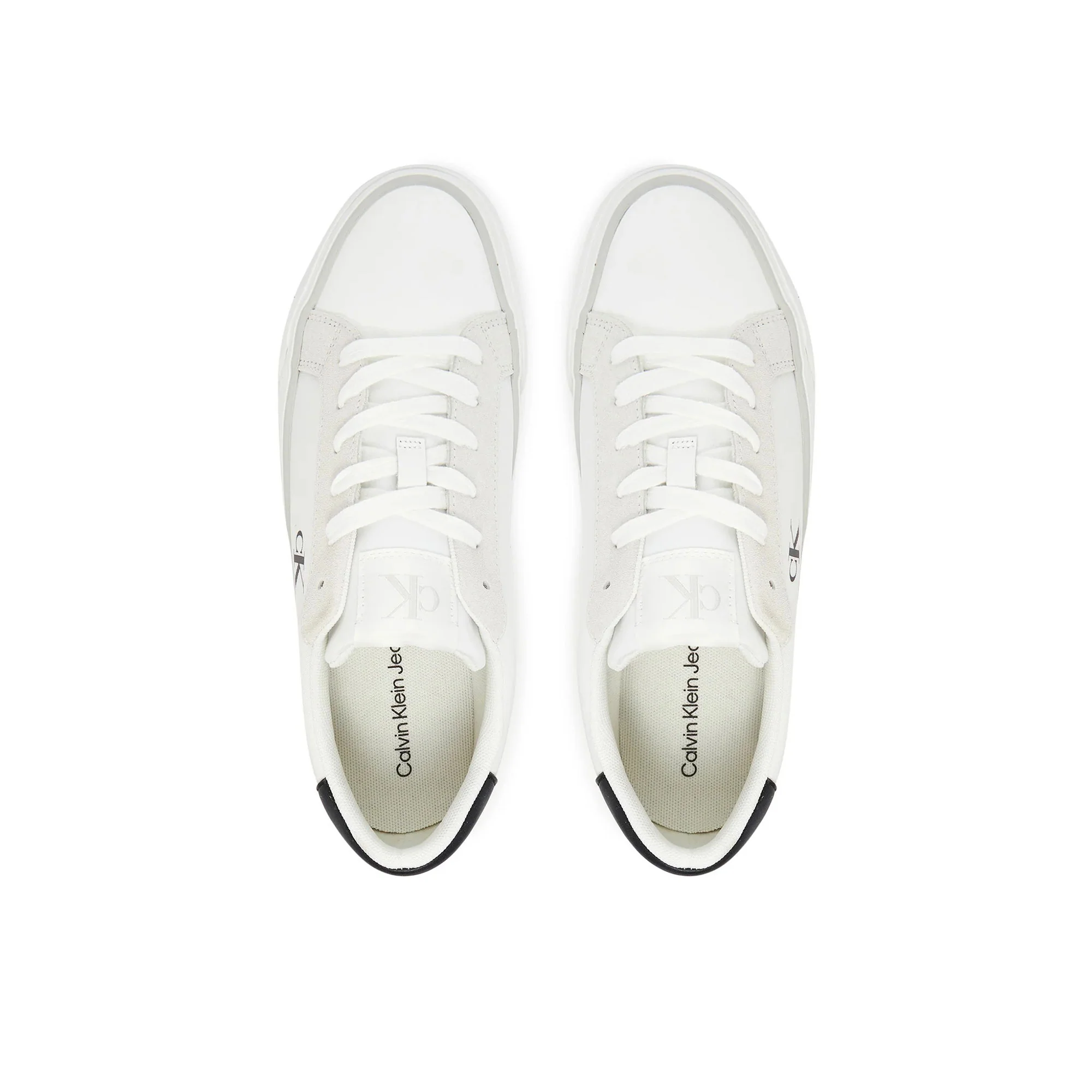 Sneakers vulc flatform nylon mix bianco/nero - Image 13