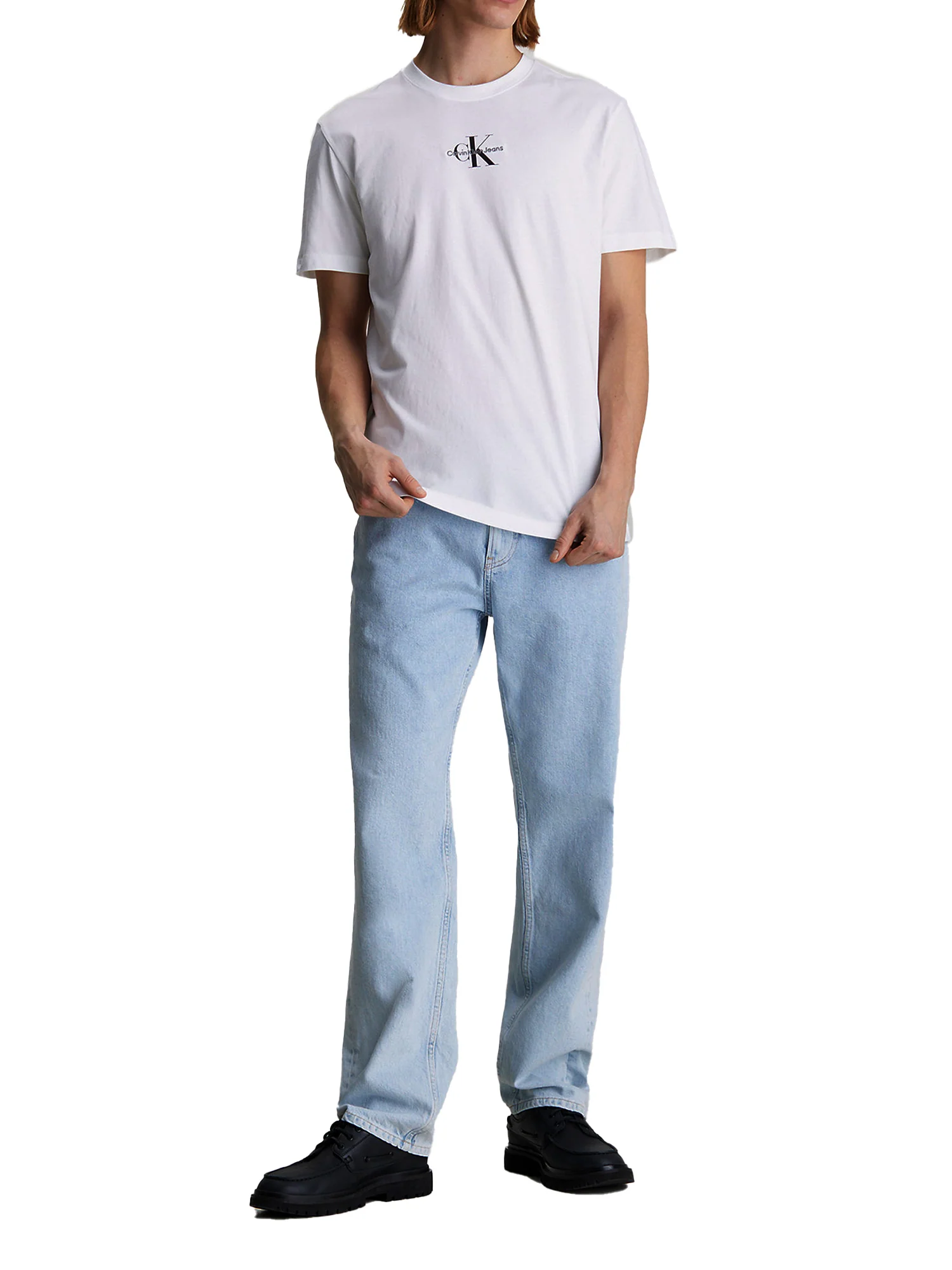 T-shirt manica corta monologo bianco - Image 3