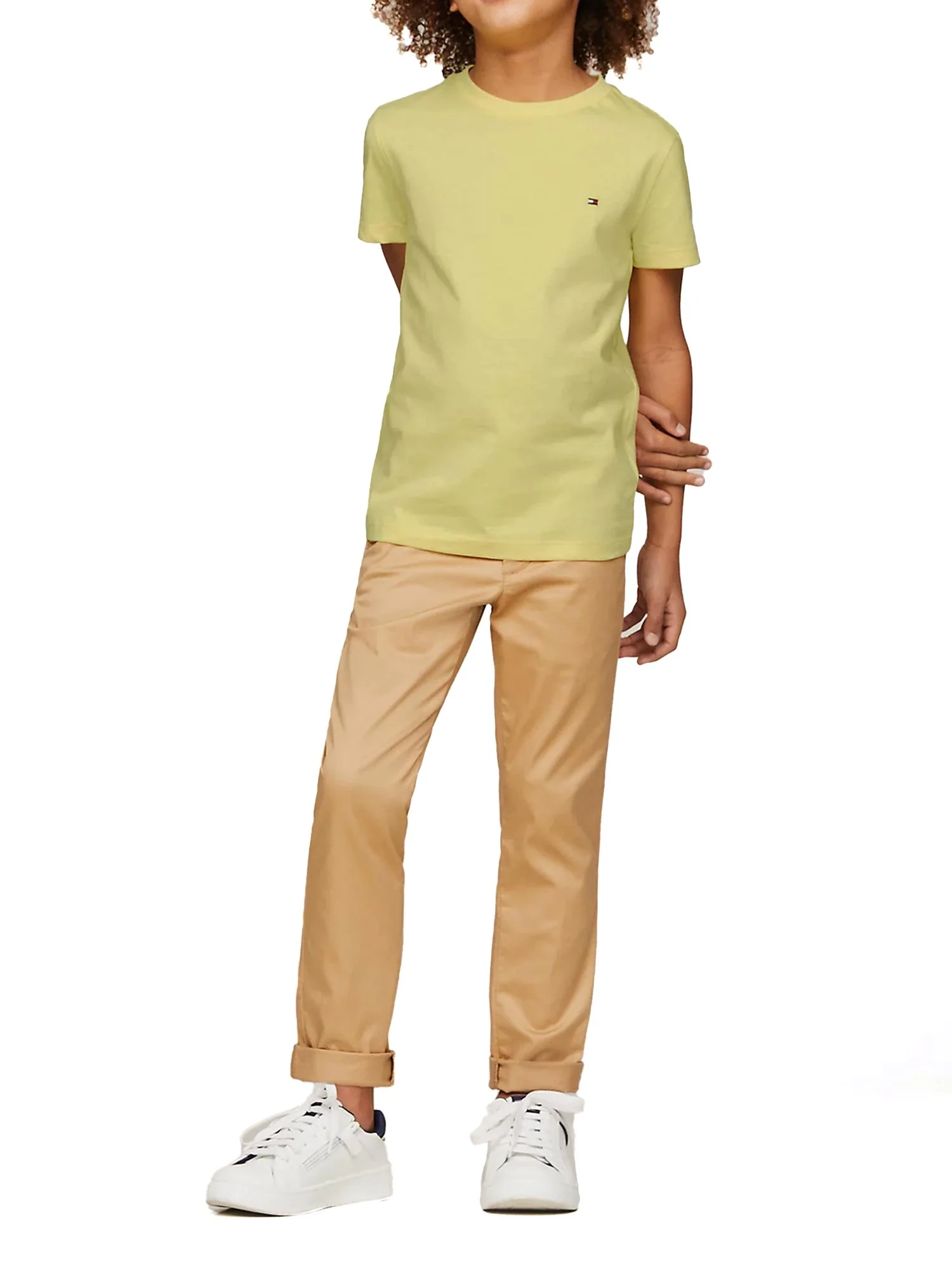 T-shirt maniche corte logo frontale giallo - Image 3