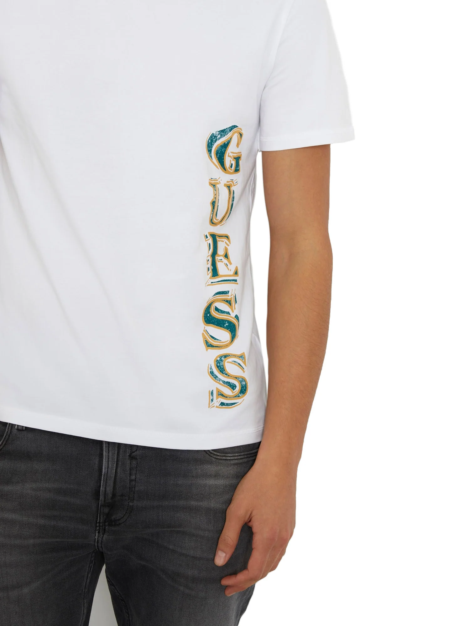 T-Shirt Slim Fit con logo laterale in jersey - Image 3